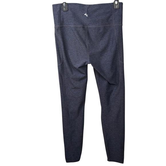 Joy Lab High Waisted Heathered Athletic Leggings Gray Workout Athleisure Medium - Picture 2 of 7